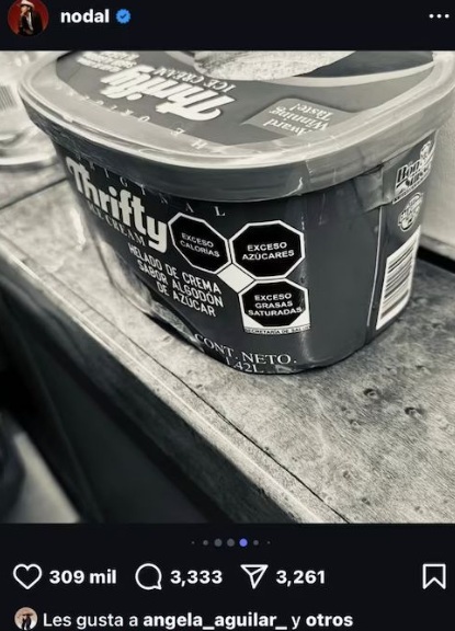 Helado de Ángela confirmaría infidelidad de Nodal a Cazzu