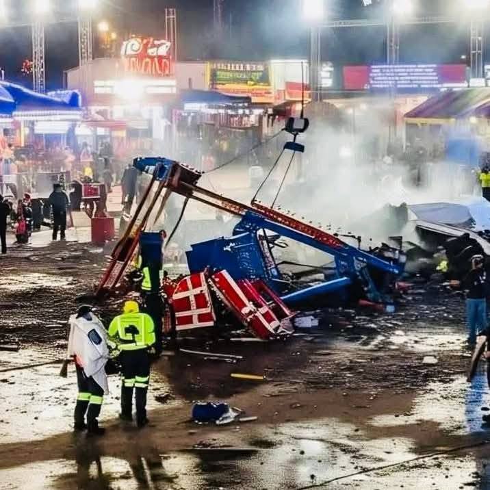 Quince personas lesionadas tras desplome de juego mecáncio "El Martillo" en Nuevo León