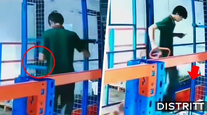 Trabajador pide elevador y cae al vacío por mirar su celular