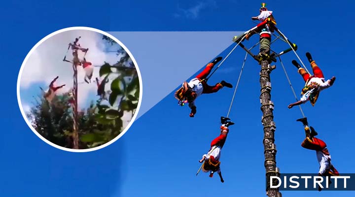Veracruz. Voladores de Papantla caen desde 10 metros |VIDEO