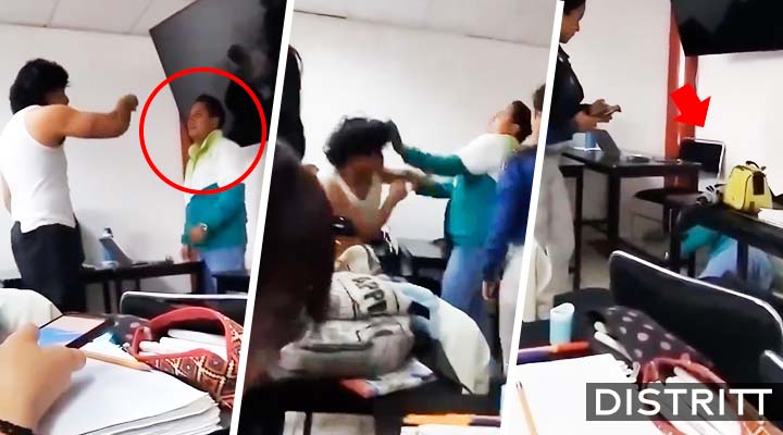 Hidalgo. Alumno golpea a maestro en salón de clases |VIDEO