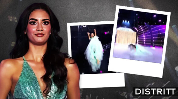 Laura Pérez sufre caída en Miss Universe Latina |VIDEO