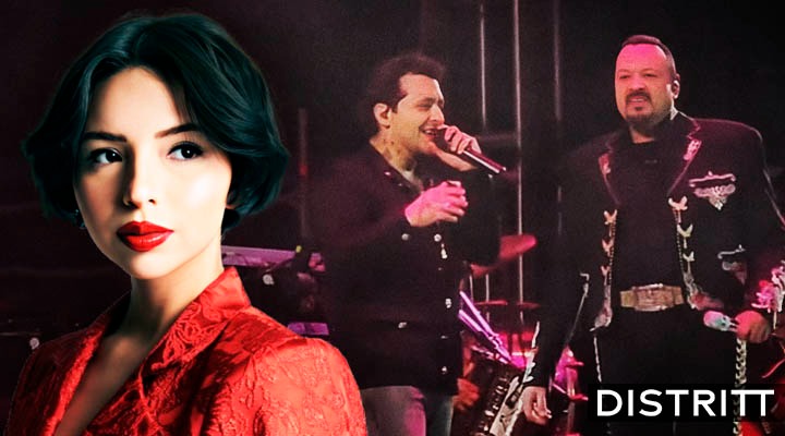 Nodal canta con Pepe Aguilar; así reaccionó Ángela