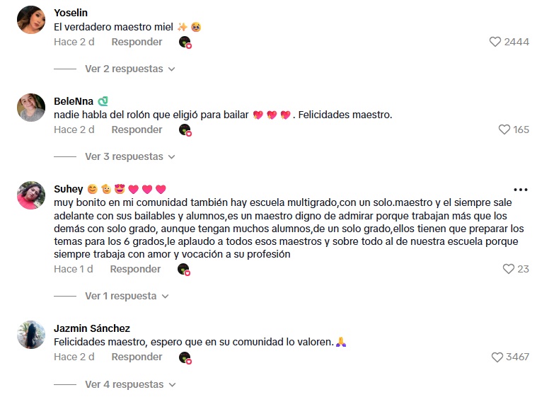 Redes aplauden actitud del maestro que bailó vals con alumna