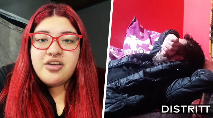 Viaja 3 horas para conocer a mujer y se hace el dormido