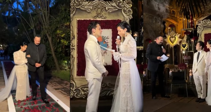 Nodal tuvo una boda espiritual en Roma