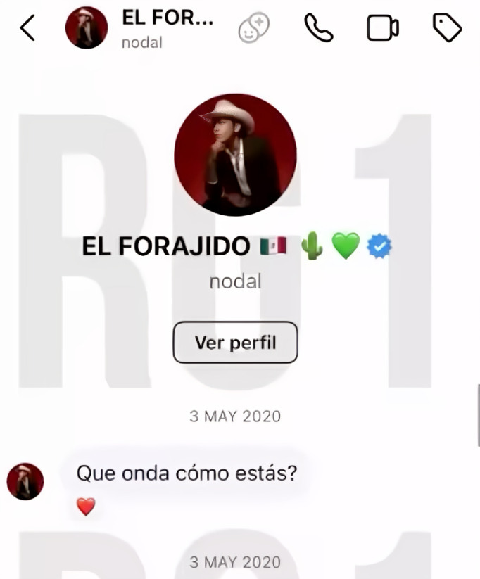 Exhiben mensajes comprometedores de Christian Nodal con fan