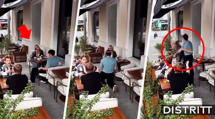 Hombre golpea a su novia en propuesta de matrimonio