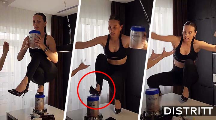 Influencer se fractura columna tras reto de stiletto