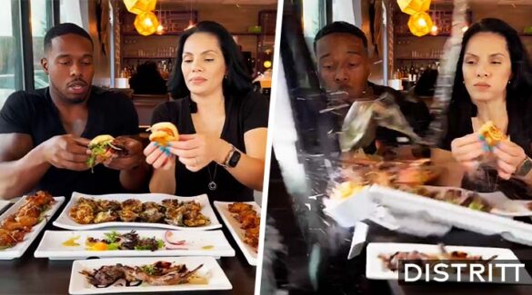Influencers sobreviven a choque en restaurante