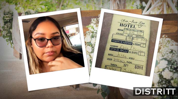 Mujer cancela boda tras hallar recibo de hotel de su novio