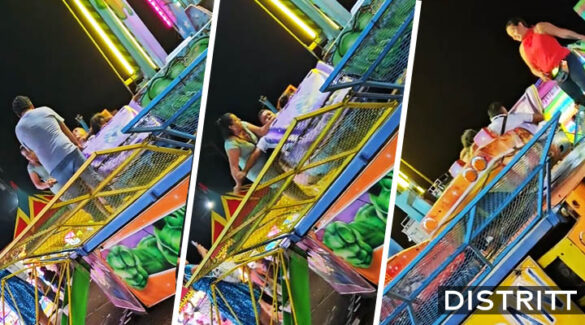 Mujer halla a esposo con amante en feria; la desgreña |VIDEO