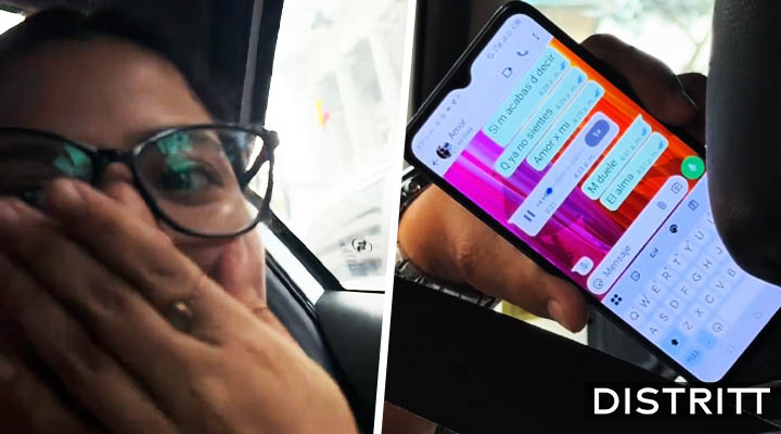 Taxista termina relación en viaje; usuaria lo hace viral