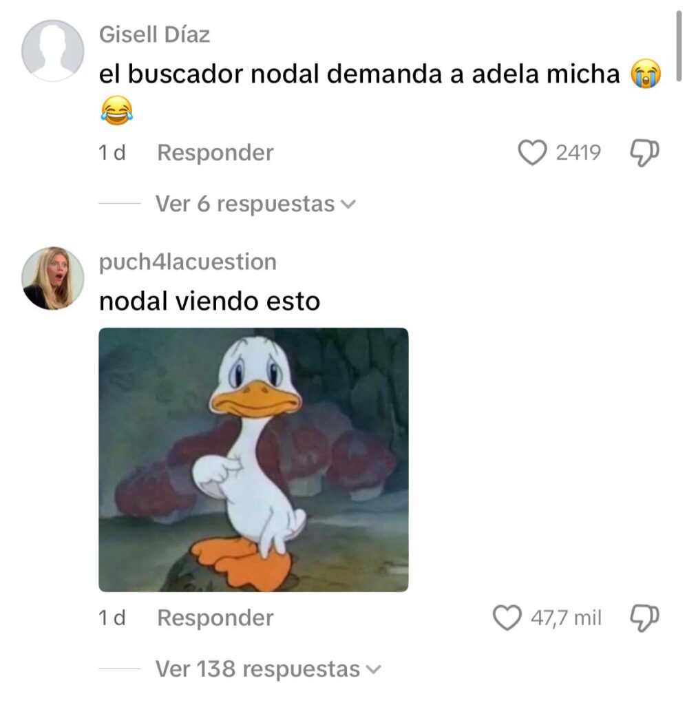 Usuarios reaccionan a posible indirecta de Alea Micha a Nodal