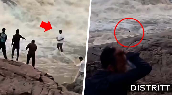 YouTuber desaparece tras ser arrastrado por corriente de cascada |VIDEO
