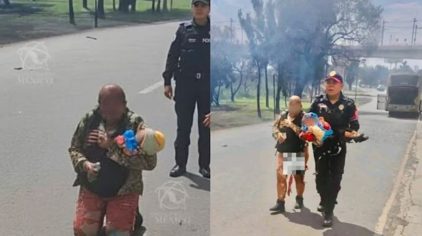 Mujer salva a su nieta de explosión en Iztapalapa