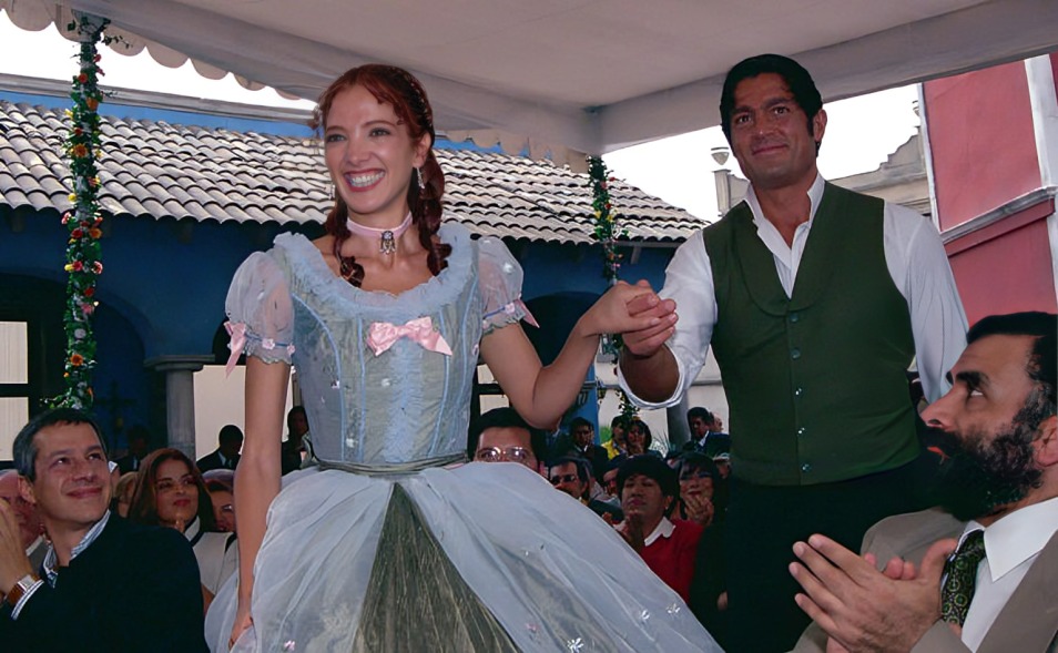 Así era Adela Noriega con sus compañeros de reparto