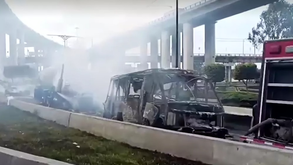 Autobus calcinado