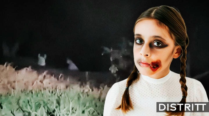 Captan a niñas fantasma jugando en el campo durante la madrugada