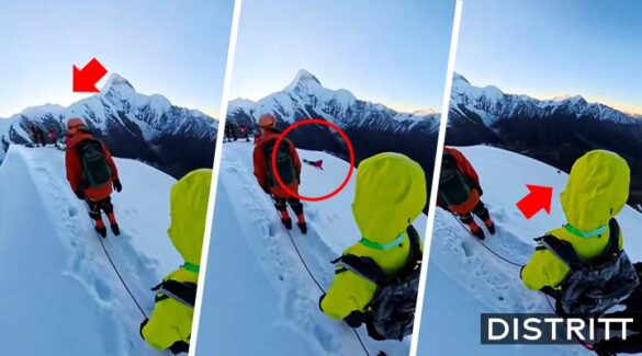 China. Alpinista muere tras caer de una montaña |VIDEO