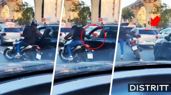 Ladrón intenta asaltar a conductor y víctima le dispara |VIDEO