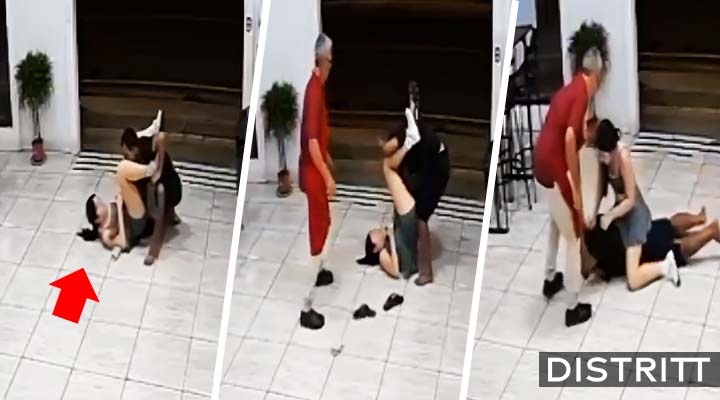 Mujer somete a ladrón con llave de artes marciales |VIDEO