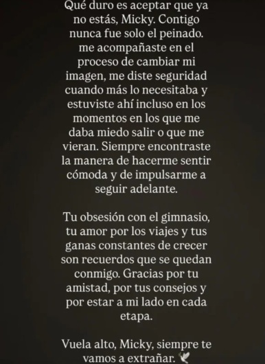 Ángela Aguilar se despide de Miguel de la Mora