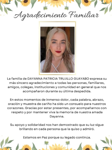 Despedida para reportera Dayanna Trujillo 