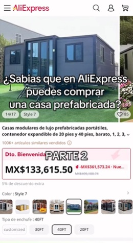 Mexicana compra casa prefabricada en AliExpress