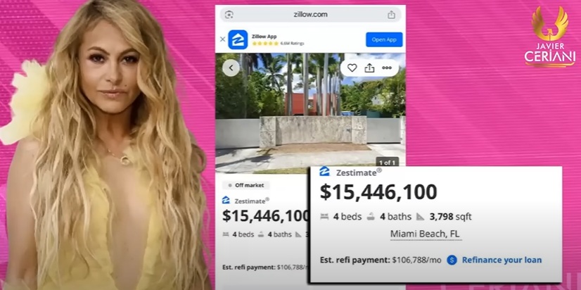 Paulina Rubio debe dinero por su mansión