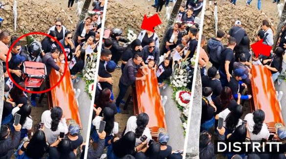 Repartidor de flores cae a fosa durante funeral