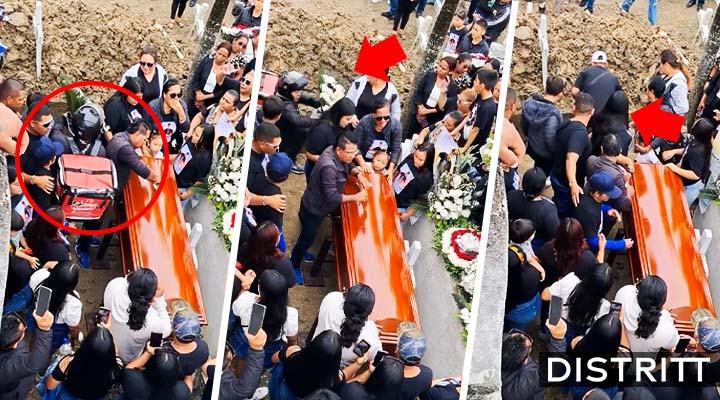 Repartidor de flores cae a fosa durante funeral
