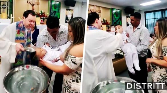 Sacerdote critica nombre bebé en bautizo; video viral