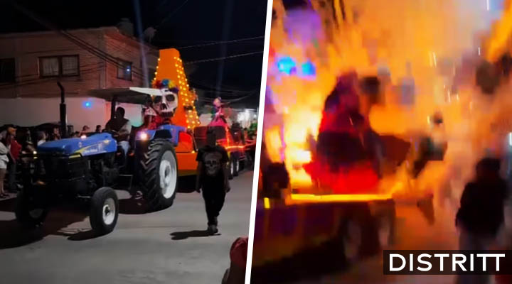 Carro alegórico en Morelos explota y deja 10 heridos |VIDEO