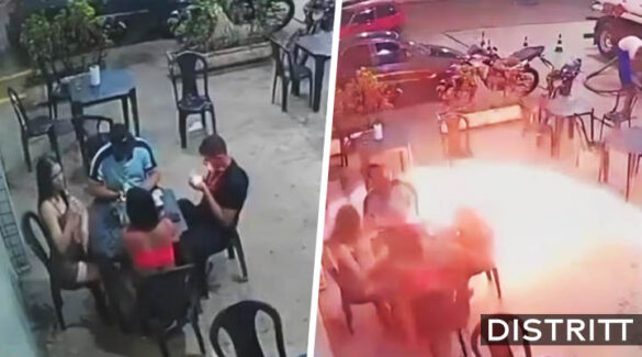 Joven prende cigarro en gasolinera y provoca incendio |VIDEO