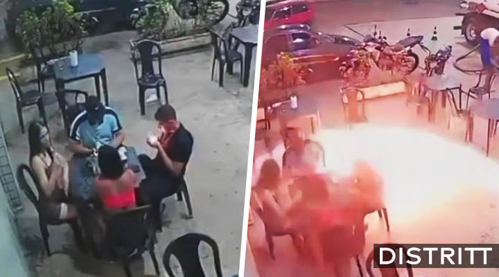 Joven prende cigarro en gasolinera y provoca incendio |VIDEO