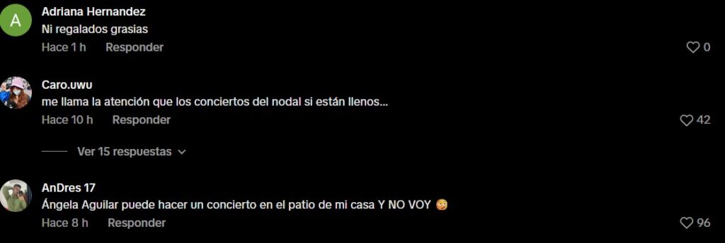 Se burlan de cancelación de boletos de Ángela Aguilar