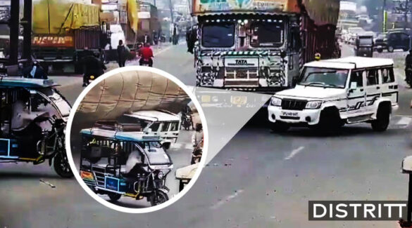 Camión pierde el control y aplasta a camioneta |VIDEO