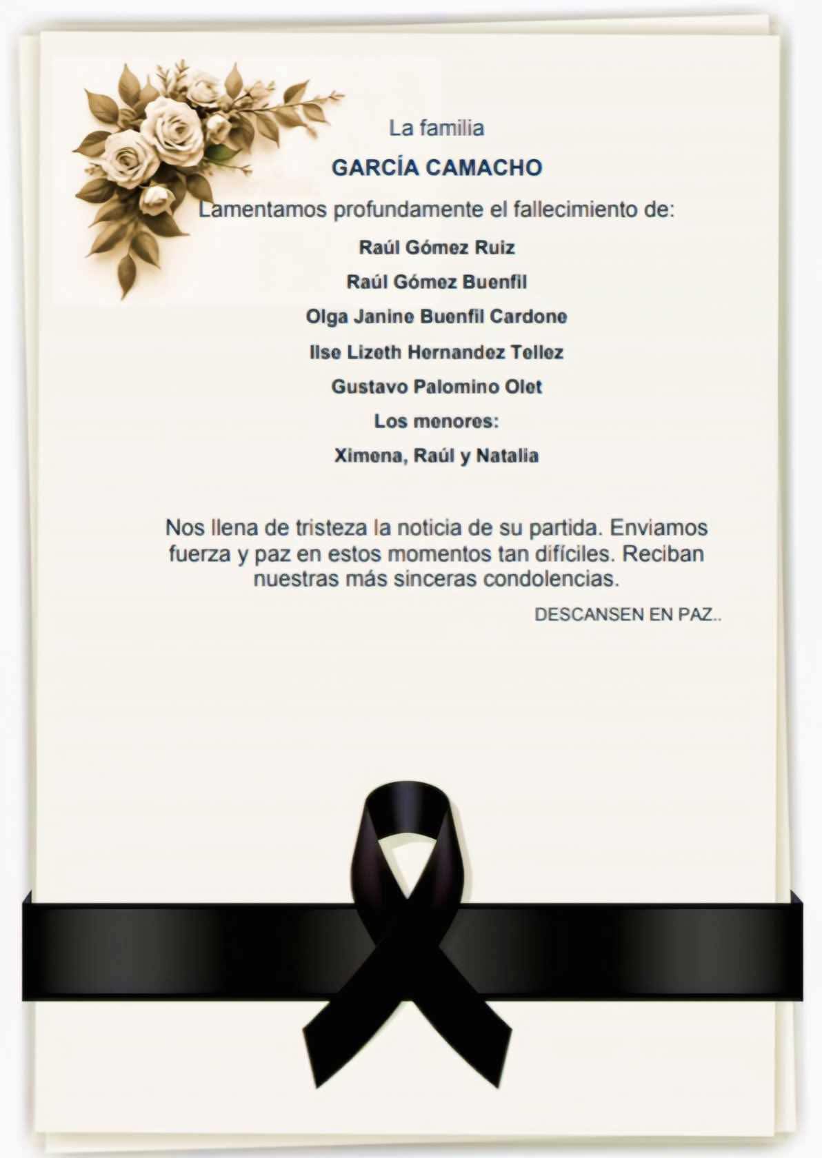 Recuerdan a familia afectada por avionazo en Toluca