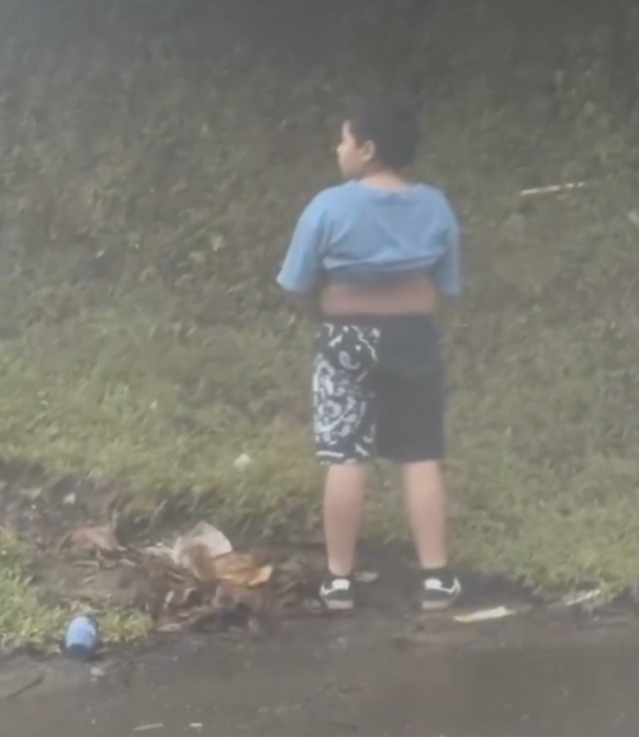 Niño libra la muerte por bajar a orinar en la carretera