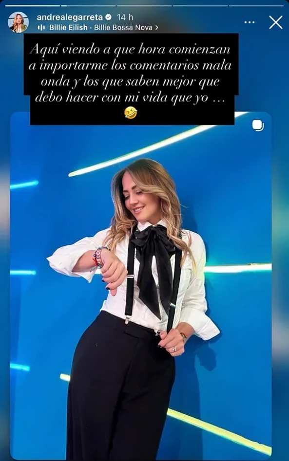 Andrea Legarreta envia mensaje a su haters