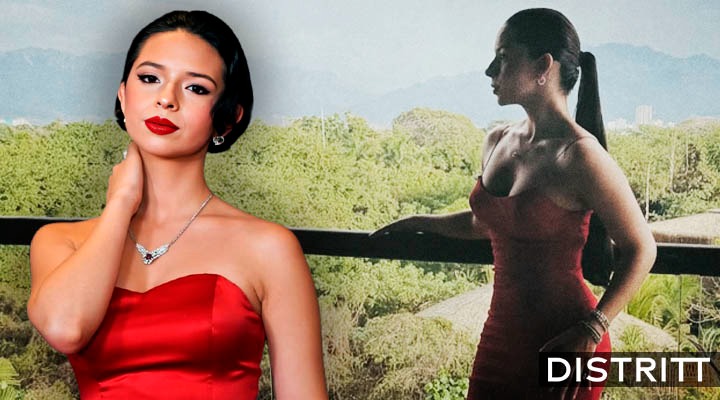 Ángela Aguilar deslumbra con vestido rojo; Nodal reacciona