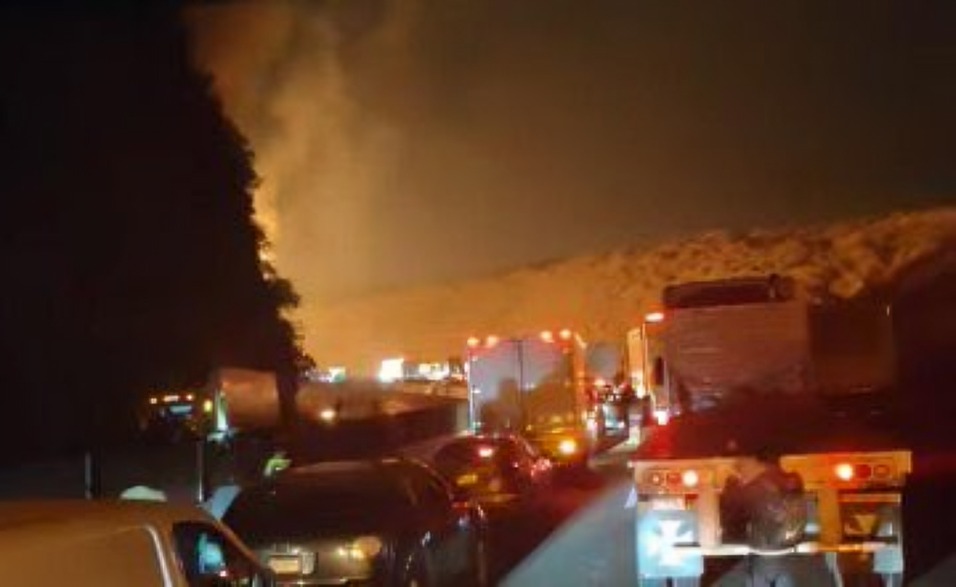Videos de la explosión de pipa en la México-Querétaro