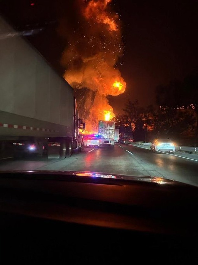 Así fue la explosión de pipa con gas en la México-Querétaro