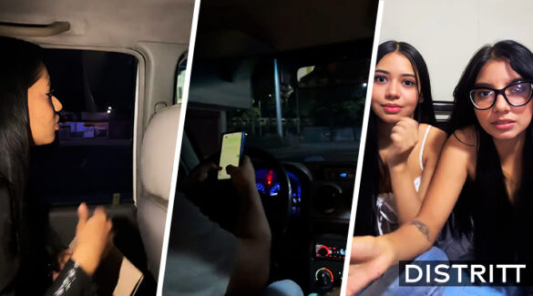 Joven detiene taxi tras ver novio siéndole infiel |VIDEO