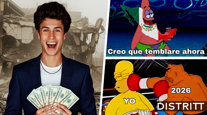 Los mejores memes que dejó el primer sismo de 2026