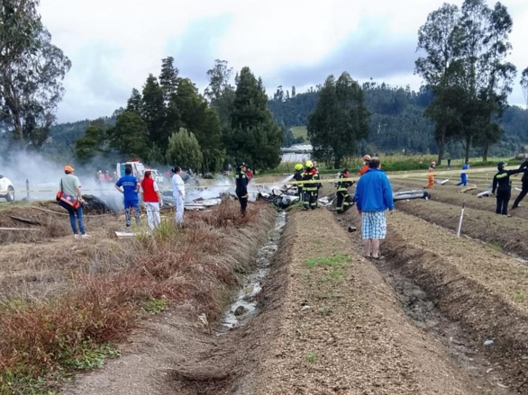 Fotos del accidente de Yeison Jiménez