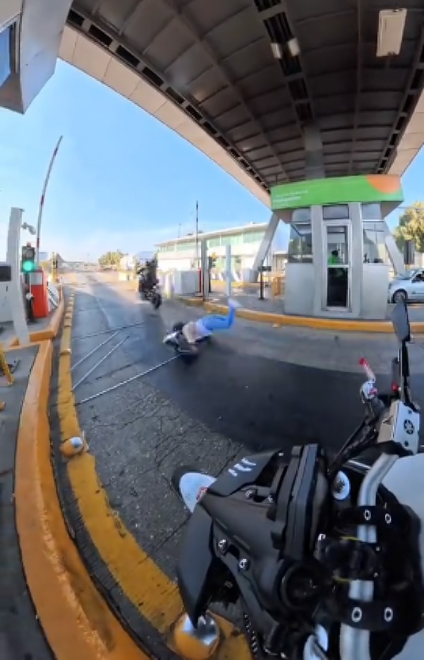 Redes reaccioan a accidente de motociclista