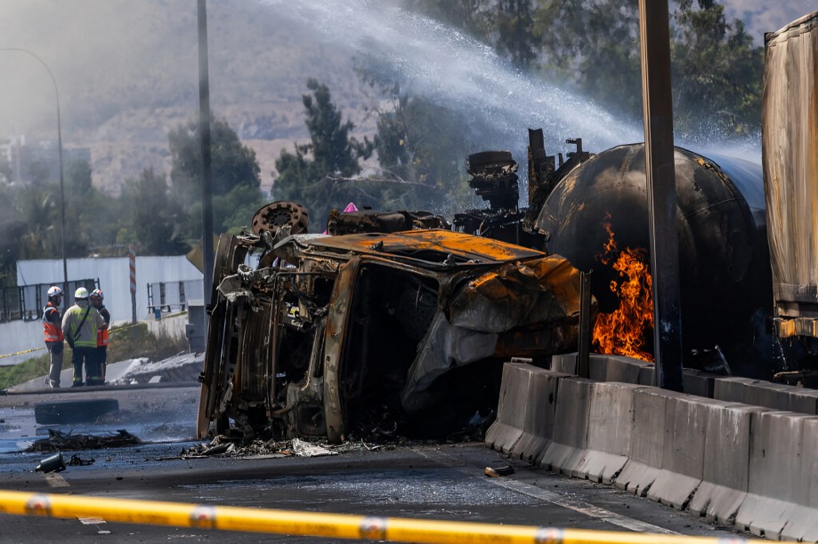 Pipa de gas explota en Chile; hay al menos 5 muertos