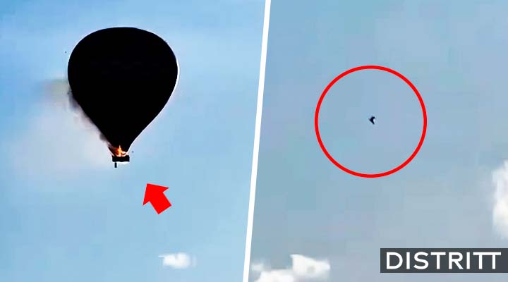 Brasil. Globo aerostático se incendia en el aire